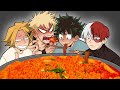 MHA Voice Actors Vs The SPICIEST Korean Noodles Challenge