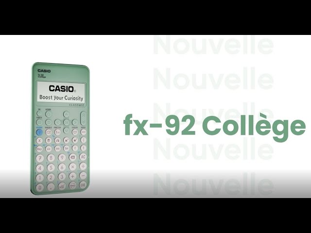 Machine à calculer calculatrice scientifique Casio FX92 New Spéciale  Collège Classwiz