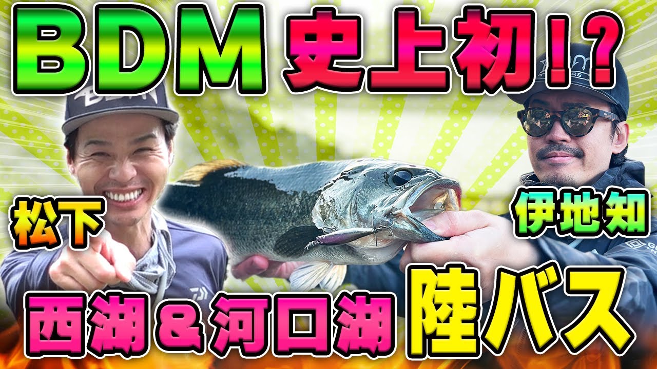 【BDM史上初！？】西湖&河口湖で陸っぱりバスに挑戦！