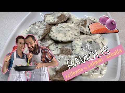Raviolis Integrales Frescos rellenos de salmón y cebolla. |Auténticos Raviolis Italianos|