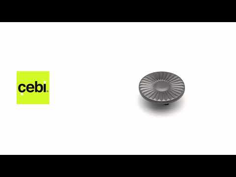 Миниатюра изображения товара Ручка для мебели Cebi A4193 PC27 (16мм, антрацит полимер)