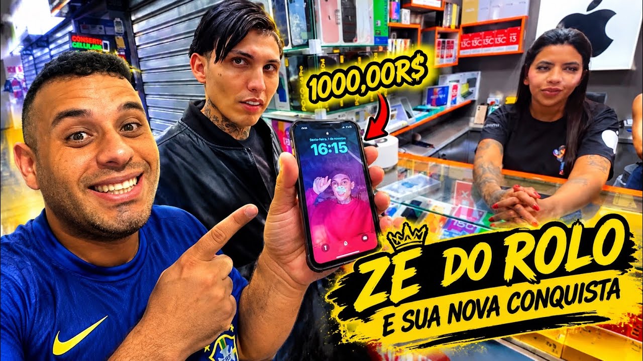  ZÉ DO ROLO CONQUISTOU SEU IPHONE 14 PLUS NA SANTA EFIGÊNIA