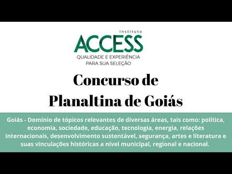 Goiás - Proficiency in relevant topics from various fields