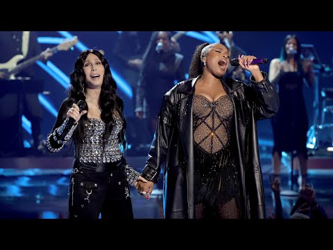 Jennifer Hudson and Cher perform at iHeartRadio Music Awards 2024