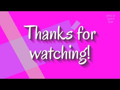 ANNABEL - HOW TO PRONOUNCE IT? #annabel