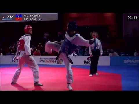 M-58kg (108). Mahmood Haidari AFG - Tawin Hanprab THA