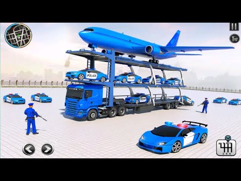 Police Car Cargo Transport Simulator 3D - US Truck Transporter Trailer Driver - Android GamePlay