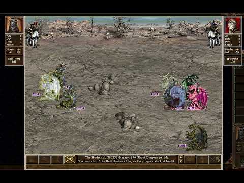 Heroes III WoG - Lizard Snakes vs Dead Dragons (9999 of each unit)