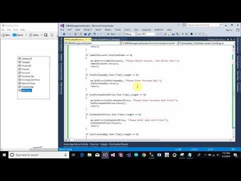 Accounting Management System Part 50 Purchase Invoice Form Validation Form in C C Sharp