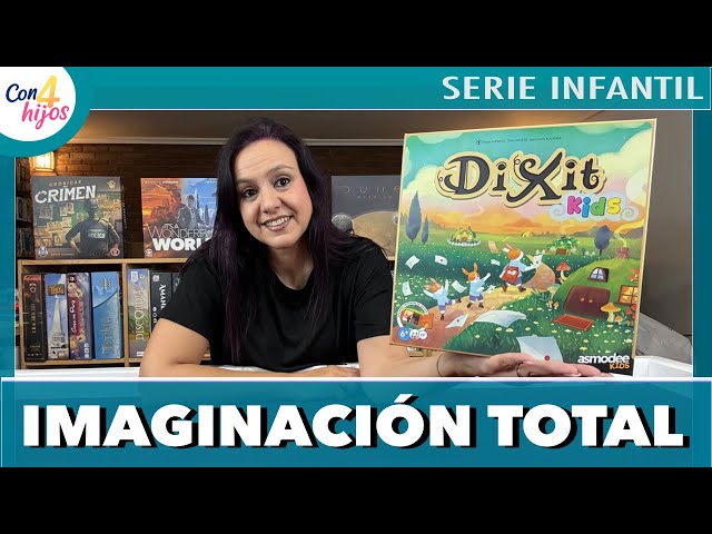 Vídeo relacionado con Asmodee Kids Dixit Kids, Juego de Mesa cooperativo para niños, Juego de Mesa Familiar con Preciosas Ilustraciones, A Partir de 6 años, De 3 a 6 Jugadores, Duración: 25 Minutos, Español