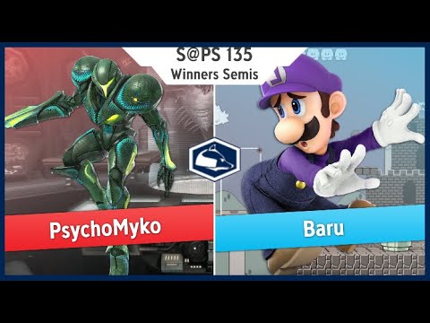 S@PS 135 Ultimate Singles - PsychoMyko(Dark Samus) vs Baru(Luigi) Winners Semis