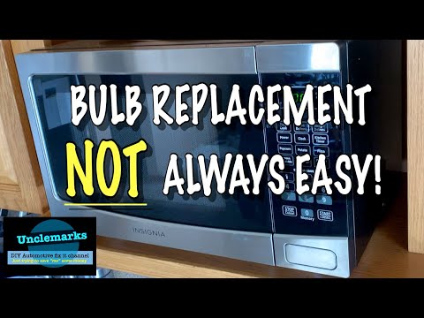 How to change a microwave light bulb or replace? And a hack non standard bulb swap!