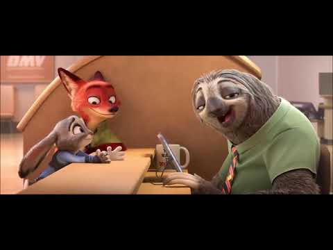 Funny Zootopia Flash The Sloth Laughing For 1 Hour