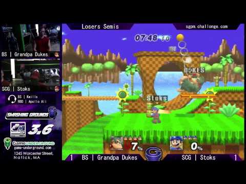 I Can't Believe It's Not Melee What a Twist! Singles - BS | GrandpaDukes (DK) vs SCG | Stoks (Mario)
