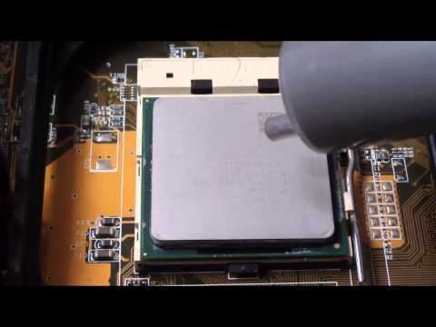 Installing new thermal paste on the cpu