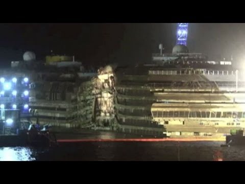 Spektakulär im Zeitraffer: "Costa Concordia" ist geborgen