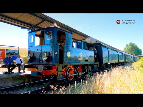 Cab ride through dried out Dutch landscape: Hoedekenskerke - Goes Stoomtrein Goes-Borsele SGB 7/8/22