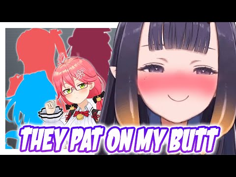 Ina meet Miko and SSR senpai, and they give her a nice pat