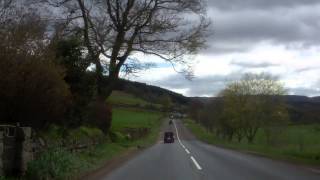 preview picture of video 'Driving Behind Vintage MG Midget To Ballinluig Highland Perthshire Scotland'