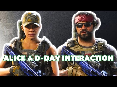 Call of Duty: Modern Warfare Operator Interaction  - Alice and D-Day