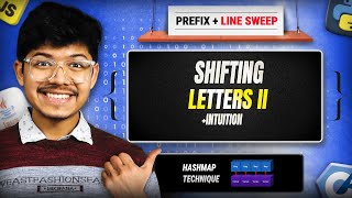 YouTube video '2381. Shifting Letters II | Line Sweep | Prefix Sums for Range Sums/Range Impact'