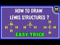 How to draw Lewis structure of any compound? Easy Trick