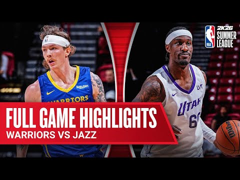 WARRIORS vs JAZZ | NBA SUMMER LEAGUE | FULL GAME HIGHLIGHTS | July 13, 2025