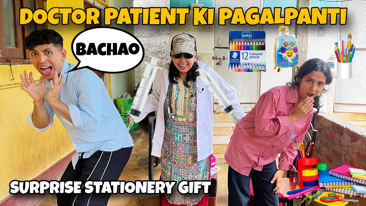 School Mein Injection Wala Doctor 😱 | Surprise Stationery Gift 🎁 |  Cartoon Doctor | Prashant sharma