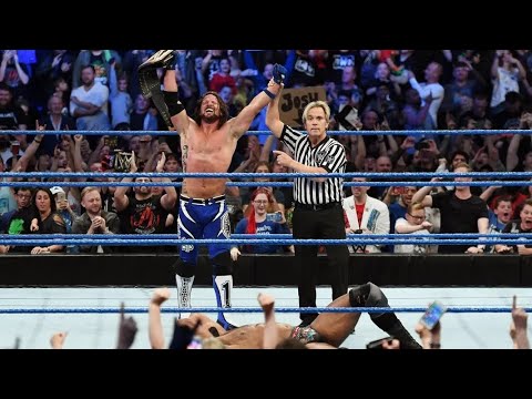 AJ Styles vs Jinder Mahal SmackDown 11/7/2017 Highlights 