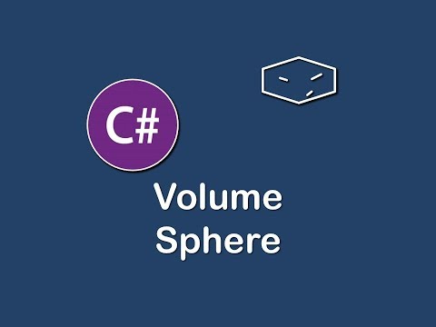 volume of sphere in c
