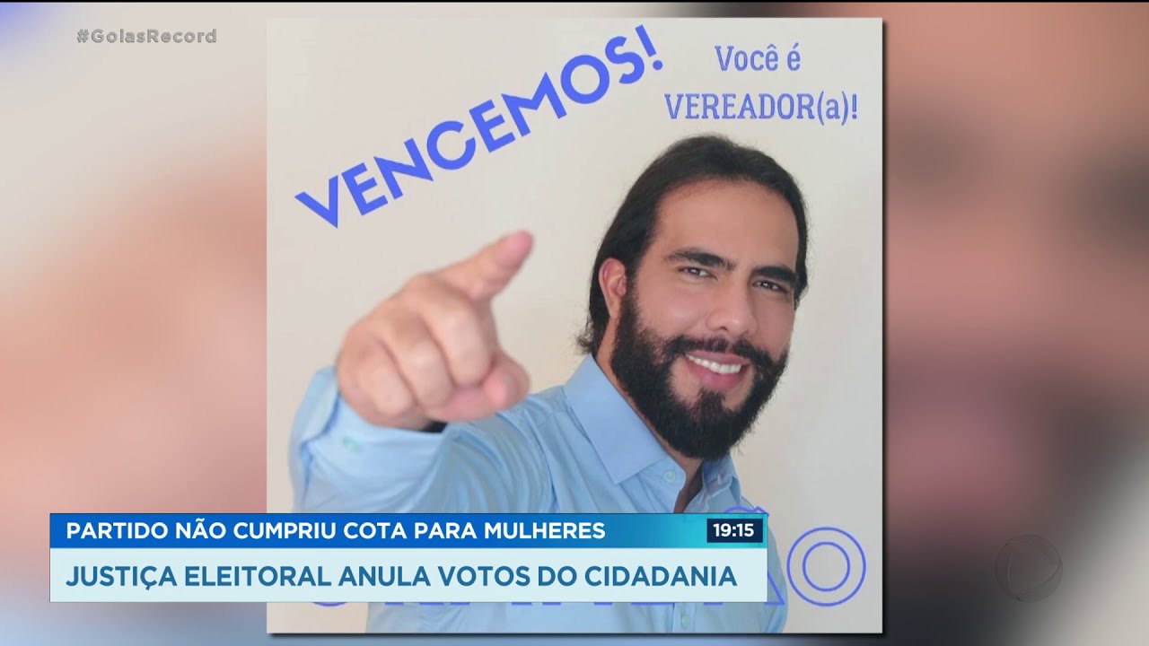 PARTIDO NÃO CUMPRIU COTA PARA MULHERES JUSTIÇA ELEITORAL ANULA VOTOS DO CIDADANIA