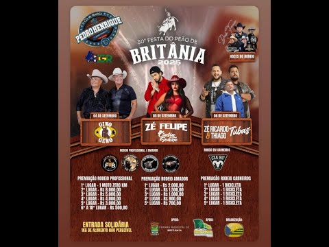 3O FESTA DO PEÃO DE BRITANIA GO 2025