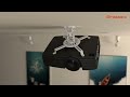 Brateck Universal Ceiling Projector Mount, Matt White