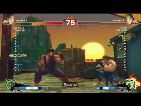 jyobin [Ryu] vs kao 1976 [Ryu] SSF4 Japanese Online Ranked Matches - Xbox Live