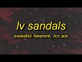 EsDeeKid Fakemink Rico Ace LV Sandals