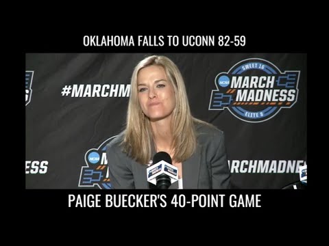 Oklahoma Coach Responds To Paige Buecker's 40 Points #ncaa