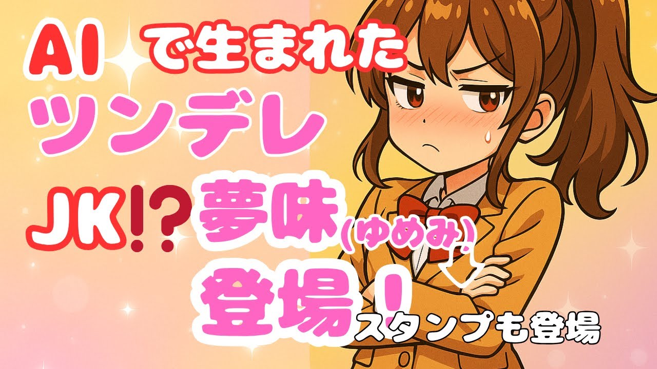 「ツンが強すぎたAI少女」…プロンプト1行で“夢味”が生まれた