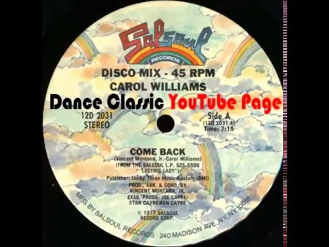 Carol Williams - Come Back (Original 12