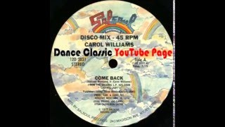 Carol Williams - Come Back (Original 12