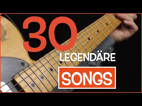 E-Gitarren Lieder - 30 Top Songs (Riffs)