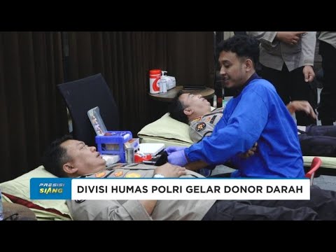 DIVISI HUMAS POLRI GELAR DONOR DARAH DALAM RANGKA HARI JADI KE-73