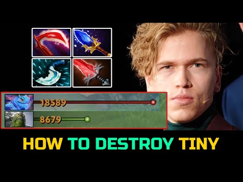 TOPSON 100% DESTROYING TINY - PUCK PHYSICAL DAMAGE BUILD DOTA 2