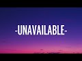 Davido - UNAVAILABLE (Lyrics) ft. Musa Keys
