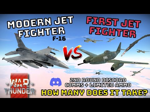 F-16 VS FIRST JET FIGHTERS - How Many Does It Take? - WAR THUNDER