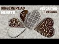 Heart Gingerbread Cookies Decorating 3 Different Ornaments
