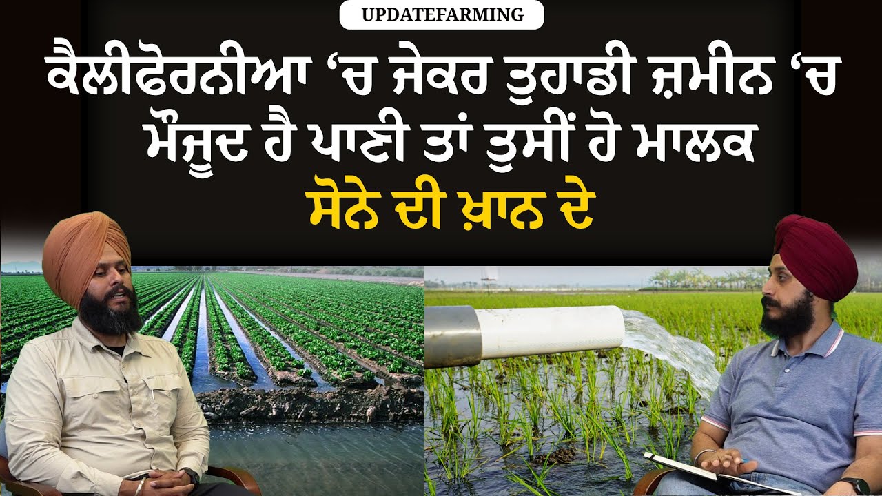 ਕੈਲੀਫੋਰਨੀਆ ‘ਚ ਜੇਕਰ ਤੁਹਾਡੀ ਜ਼ਮੀਨ ‘ਚ ਮੌਜੂਦ ਹੈ ਪਾਣੀ ਤਾਂ ਤੁਸੀਂ ਹੋ ਮਾਲਕ ਸੋਨੇ ਦੀ ਖ਼ਾਨ ਦੇ | Update Farming