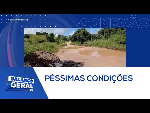 Moradores de São Cristóvão reclamam das péssimas condições da rodovia Zezinho Everet - Balanço Geral