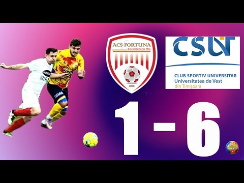 ACS Fortuna Becicherecu Mic - CSU Univ. de Vest din Timisoara(1-6),Liga lV,Etapa13, 15.10.21 4K60FPS