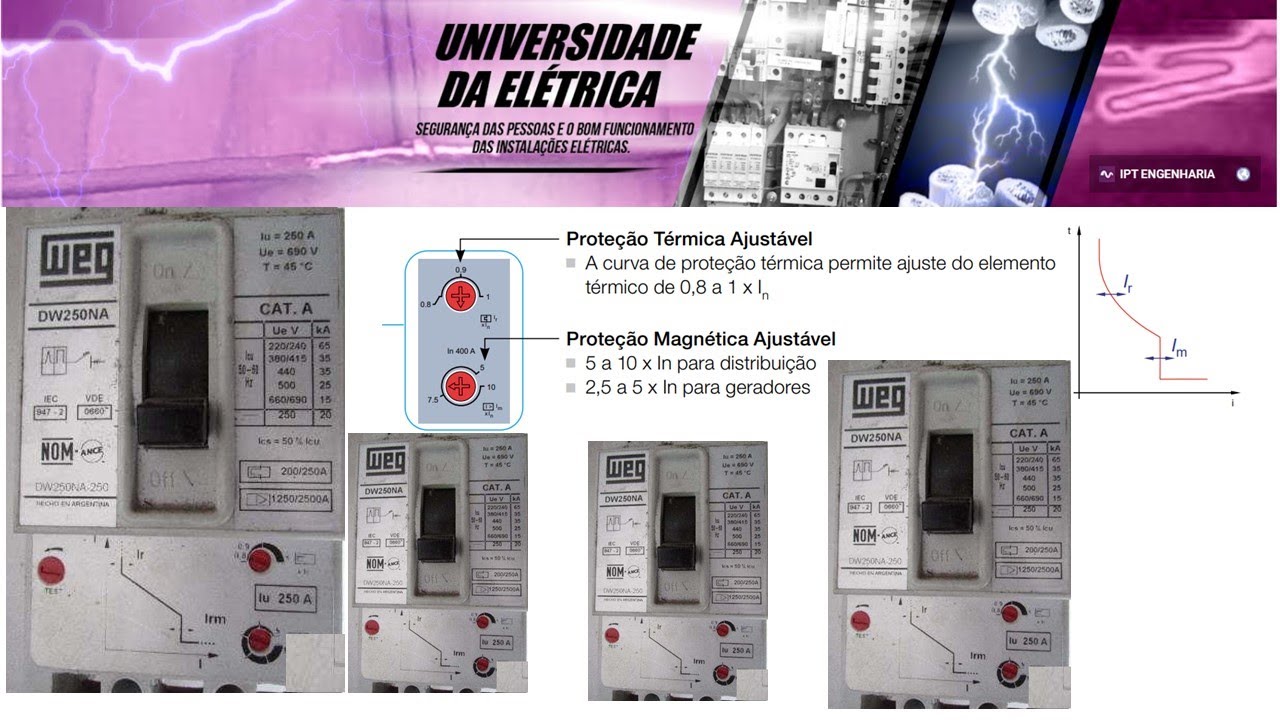 COMO AJUSTAR UM DISJUNTOR CAIXA MOLDADA?APRENDA NA PRÁTICA AGORA!!