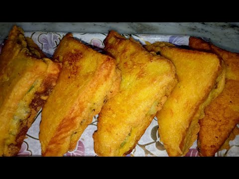 #Breadaloopakoda bread aur aloo ke pakode asani se banayen